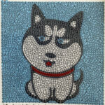 PETIT CHIEN - BRODERIE DIAMANT ENFANT