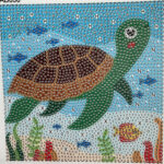 TORTUE - BRODERIE DIAMANT ENFANT