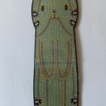 MARQUE-PAGE CHAT JAUNE - BRICOLAGE DIY - BRODERIE DIAMANT