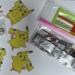 PORTE-CLÉS POKÉMON LUMINEUX- BRICOLAGE DIY - BRODERIE DIAMANT