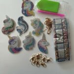 PORTE-CLÉS LICORNE - BRICOLAGE DIY - BRODERIE DIAMANT