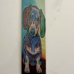 MARQUE-PAGE CHIEN - BRICOLAGE DIY - BRODERIE DIAMANT
