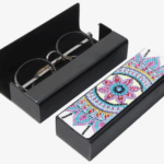 ETUI A LUNETTE MANDALA MULTICOLORE 1- BRICOLAGE DIY - BRODERIE DIAMANT