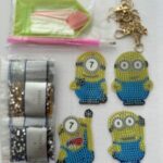 PORTE-CLÉS MINIONS - BRICOLAGE DIY - BRODERIE DIAMANT
